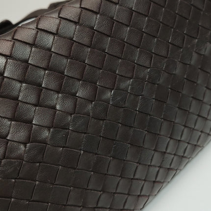 Bottega Veneta Garda Dark Brown Intrecciato Nappa Leather Large 33cm