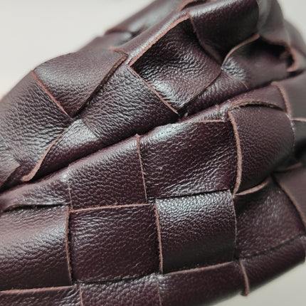 Bottega Veneta Jodie Mini Dark Burgundy Wine Leather