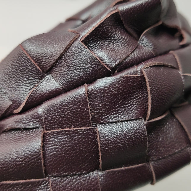Bottega Veneta Jodie Mini Dark Burgundy Wine Leather