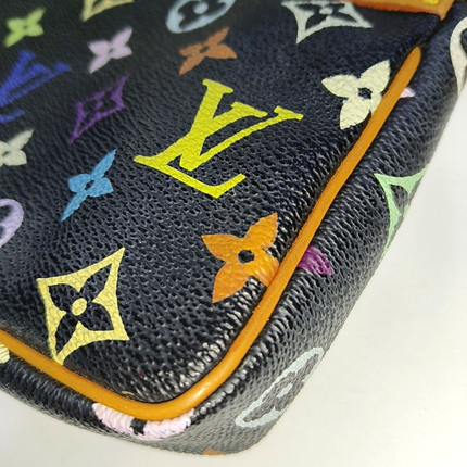 Louis Vuitton x Takashi Murakami Pochette Accessoire Black Multicolor