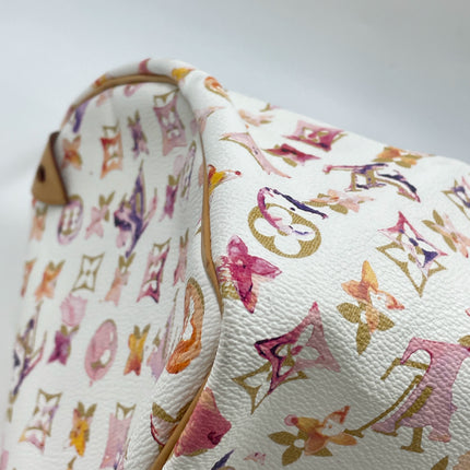 Louis Vuitton Speedy 35 Monogram Watercolor Pink Handbag Richard Prince 2008