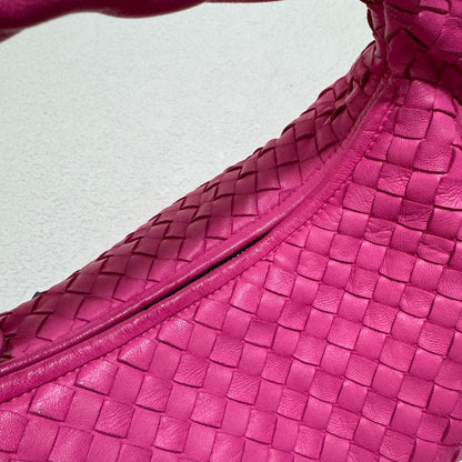 Bottega Veneta Belly Hobo Intrecciato Fuchsia Pink Nappa Leather Medium 40cm