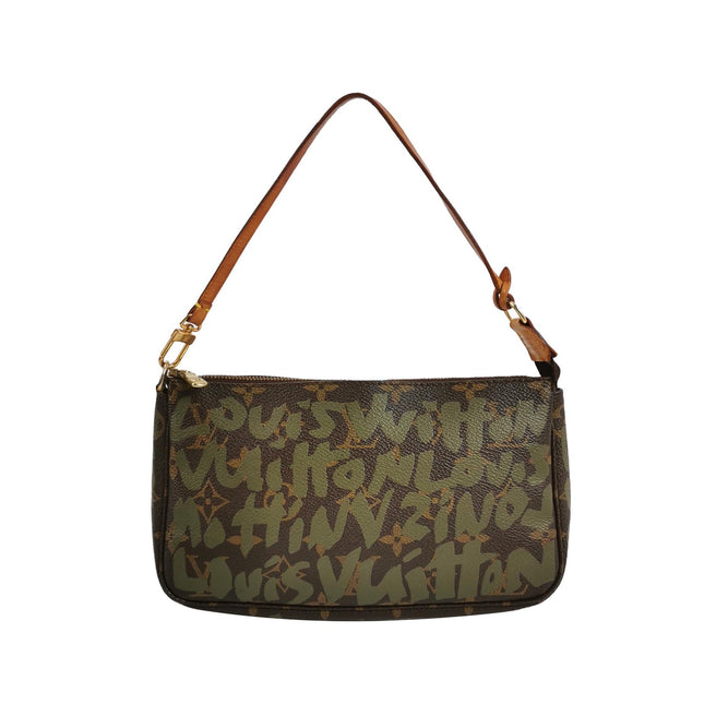 Louis Vuitton x Stephen Sprouse Green Graffiti Monogram Pochette Accessoire