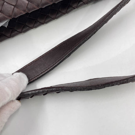 Bottega Veneta Garda Dark Brown Intrecciato Nappa Leather Large 33cm
