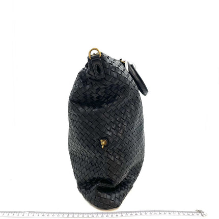 Bottega Veneta Maxi Convertible Tote Bag Hobo Black Leather Two-way Carry 50cm