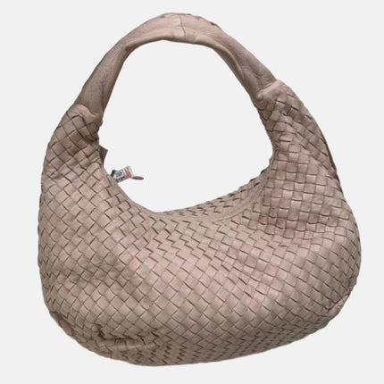 Bottega Veneta Belly Hobo Intrecciato Avocado Light Cherry Blossom Pink Nappa Leather Medium 40cm-Luxbags