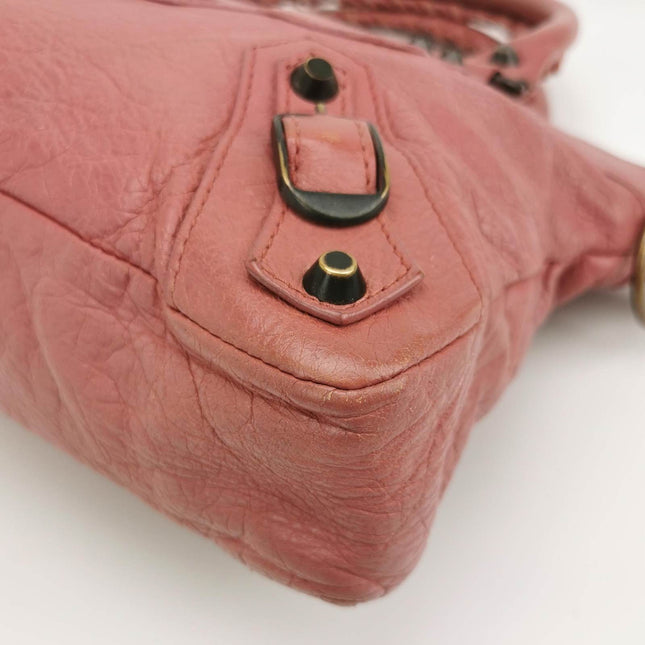 Sold Balenciaga City Bag Pink with black hardware Classic Crossbody Bag