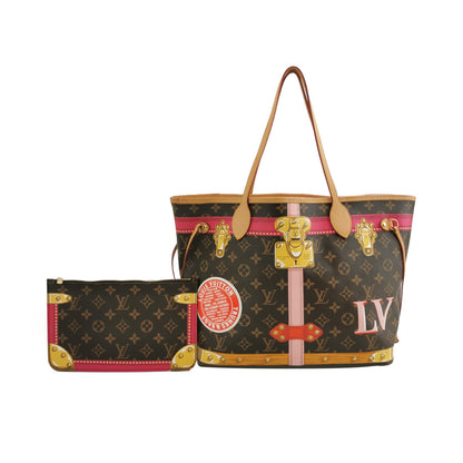 Louis Vuitton Monogram Trunks Neverfull MM Black-Luxbags