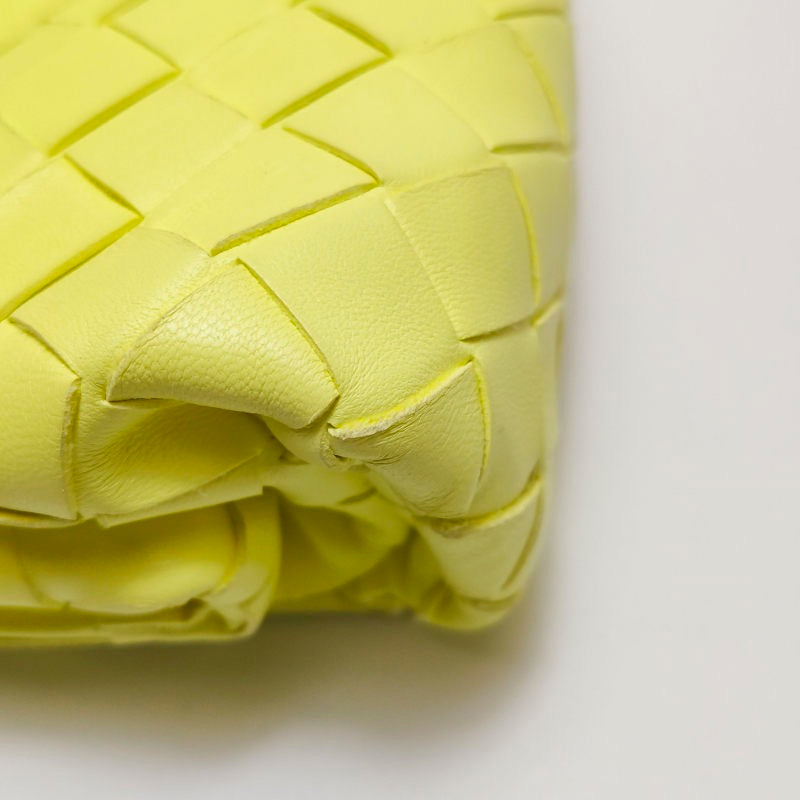 Bottega Veneta Pouch Mini Leather Lemon Yellow