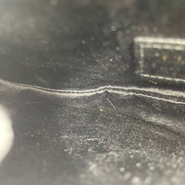 Dior Saddle Mini Silk Handbag Black with crystals