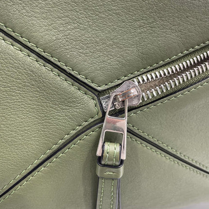 Loewe Puzzle Small Green Calfskin leather Crossbody bag