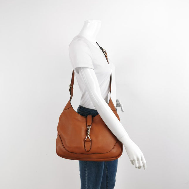 Sold Gucci Jackie 1961 Soft Tan Brown Leather Bag Medium