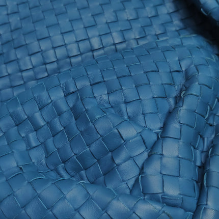 Bottega Veneta Belly Hobo Intrecciato Blue Navy Leather Maxi 50cm