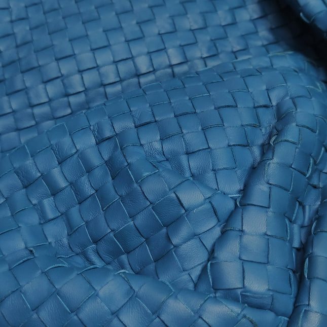 Bottega Veneta Belly Hobo Intrecciato Blue Navy Leather Maxi 50cm