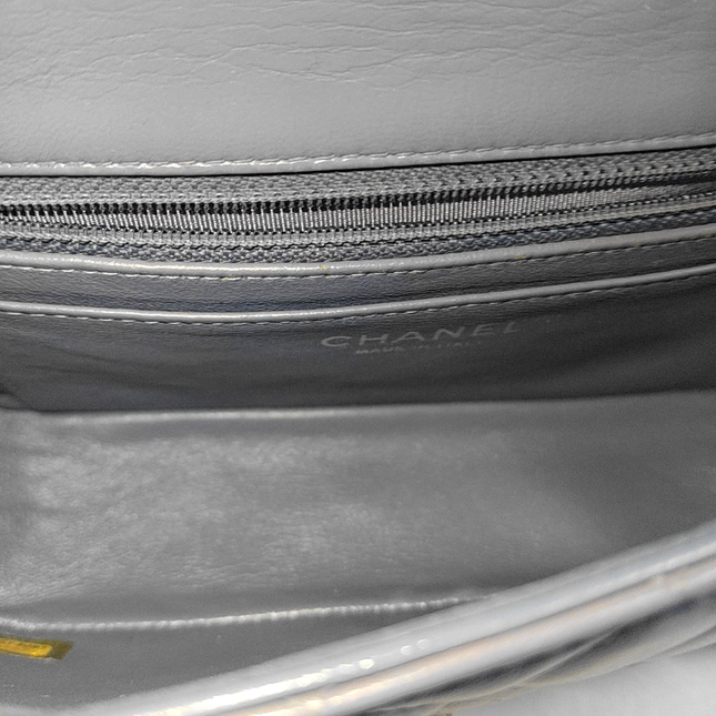 Chanel Classic Flap Rectangular Mini Ash Blue Lambskin, 2012