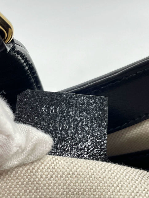 Gucci Jackie 1961 Black & White Leather Bag Small