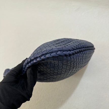 Bottega Veneta Veneta Hobo Medium Navy Intrecciato Leather Bag 40cm