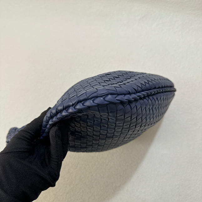 Bottega Veneta Veneta Hobo Medium Navy Intrecciato Leather Bag 40cm