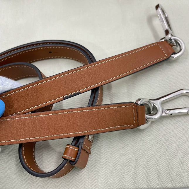Loewe Puzzle Small Leather Woven Caramel Tan Crossbody Bag