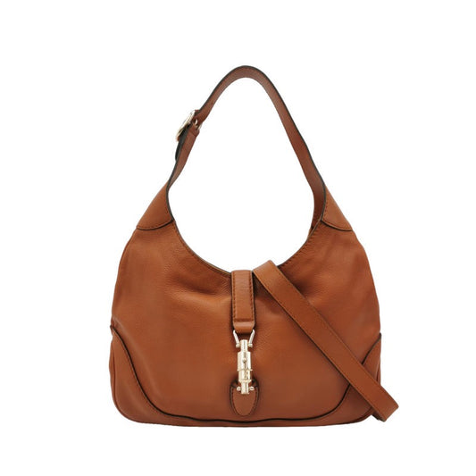 Gucci Jackie 1961 Soft Tan Brown Leather Bag Medium-Luxbags