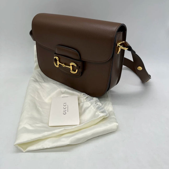 Sold Gucci 1955 Horsebit Shoulder Bag Caramel Brown Small Leather Never Worn