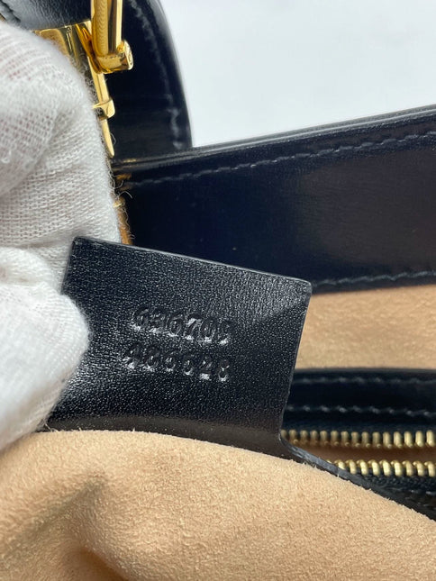 Sold Gucci Jackie 1961 Black Leather Bag with Adjustable Strap