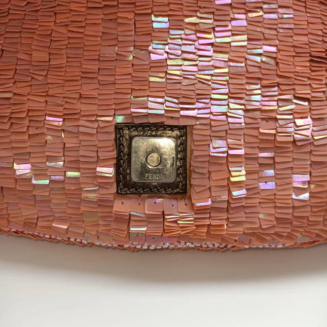Sold Fendi Baguette Pink Sequins