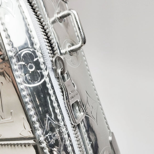 Louis Vuitton Soft Trunk Silver Patent Leather Monogram Crossbody Bag