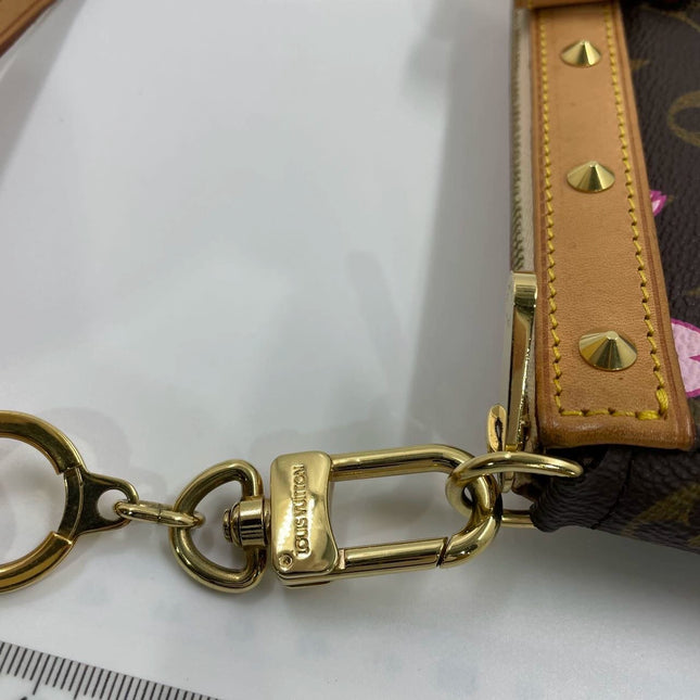 Louis Vuitton x Takashi Murakami Cherry Blossom on Brown Monogram Pochette Accessoire