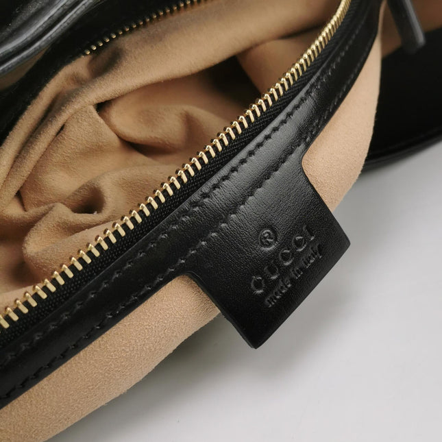 Gucci Jackie 1961 Medium Black Leather Bag No Strap