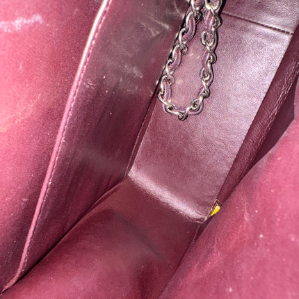 Chanel Classique Grand Modèle Noir Cuir Caviar Double Rabat Métal Argenté