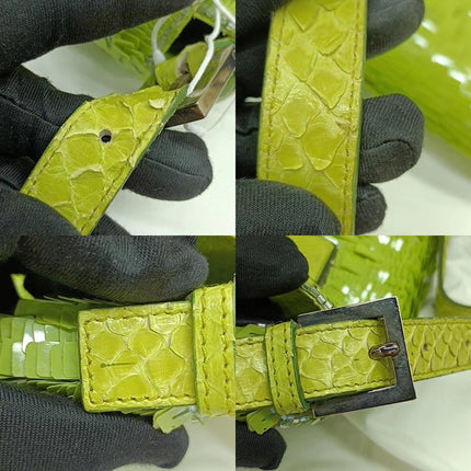 Sold Fendi Baguette Green Sequins Shoulder Bag