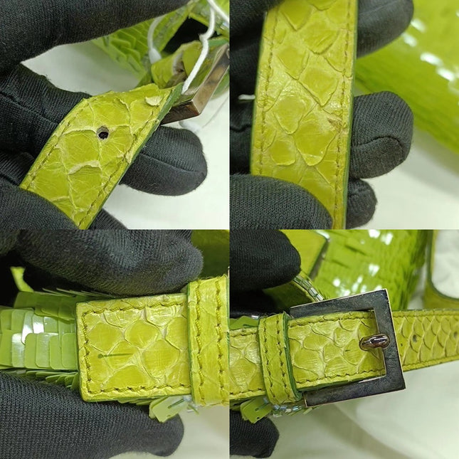 Sold Fendi Baguette Green Sequins Shoulder Bag