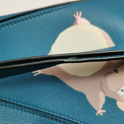 Loewe x Spirited Away Studio Ghibli Collection Puzzle Small Blue Crossbody Bag