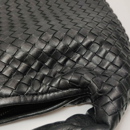 Bottega Veneta Veneta Hobo Maxi Black Leather 51cm