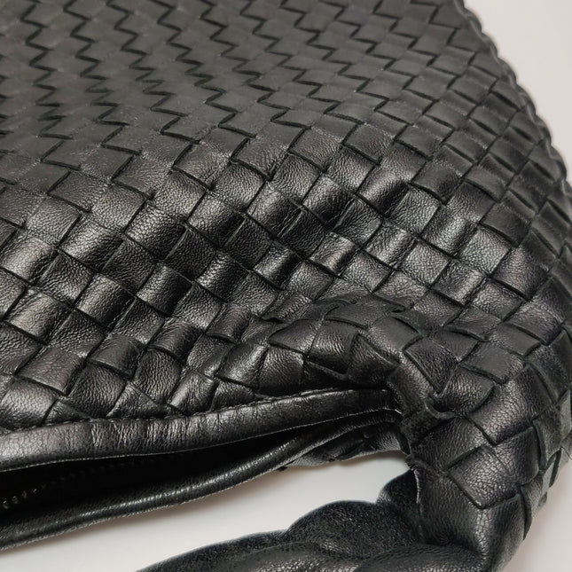 Bottega Veneta Veneta Hobo Maxi Black Leather 51cm