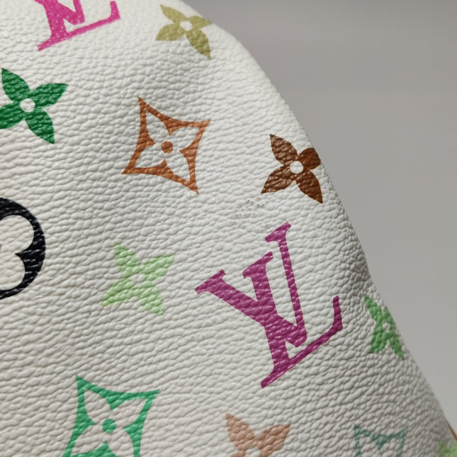 Louis Vuitton x Takashi Murakami Speedy 30 Lock White Multicolor