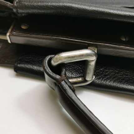 Fendi Peekaboo Large Black Calfskin Leather Glitter Beaded Zucca Interior