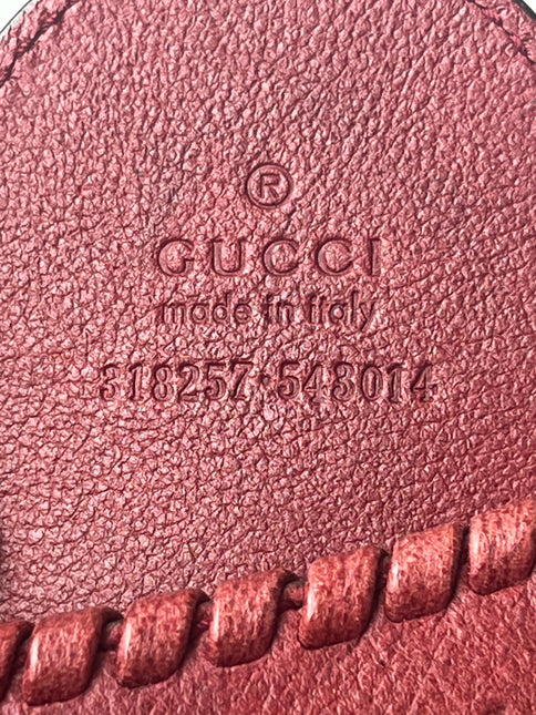 Gucci Jackie 1961 Large Red Calfskin Leather With Long Strap