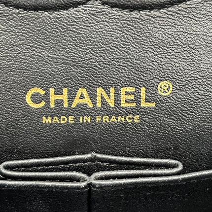 Chanel Classic Flap Medium Black Velvet Gold Hardware, 2014-2015