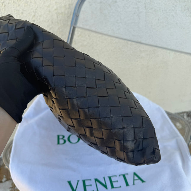 Bottega Veneta Hop Hobo Small Leather Chocolate Brown