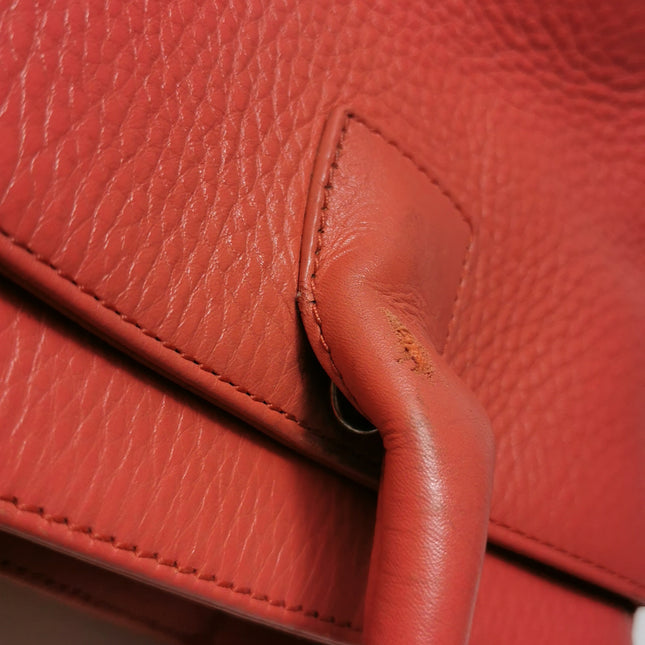 Chanel Cerf Executive Medium Coral Pink Leather Handbag with Strap 35cm