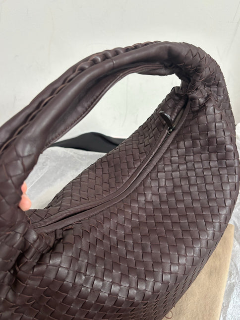 Bottega Veneta Intrecciato Hobo Bag Medium Brown Lambskin leather 40cm