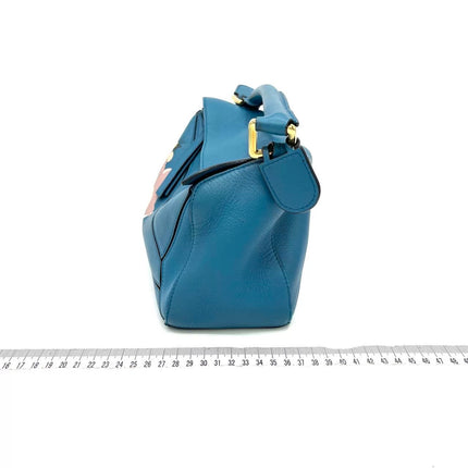 Loewe x Spirited Away Studio Ghibli Collection Puzzle Small Blue Crossbody Bag