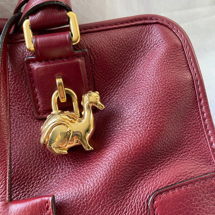 Loewe Amazona 28 in Red Leather Dragon Special Edition