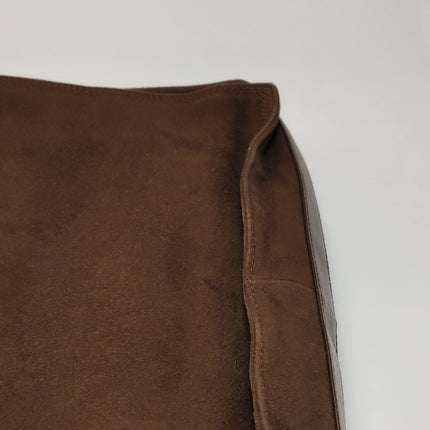 Loewe Flamenco Medium Brown Suede Leather Shoulder Bag 28cm