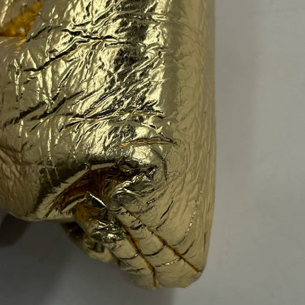 Sold Bottega Veneta Pouch Mini Gold Lambskin Leather