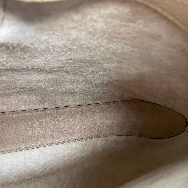 Gucci Jackie Beige Sand Leather Silver Hardware