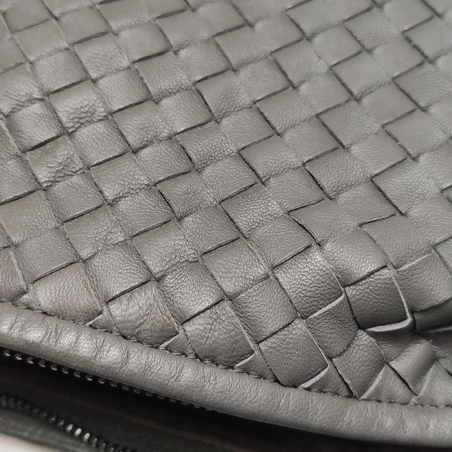 Bottega Veneta Veneta Hobo Dark Grey Leather Bag Maxi 55cm