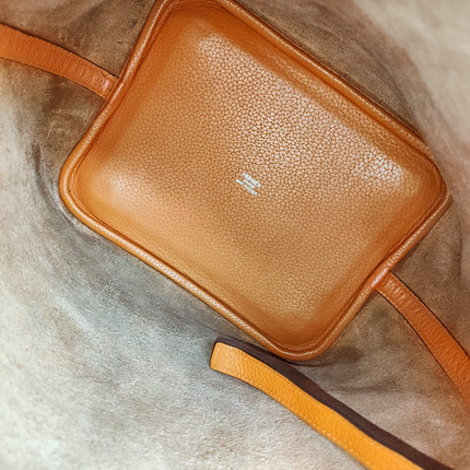Hermes Picotin 22 Orange Clemence Taurillon Leather 2009